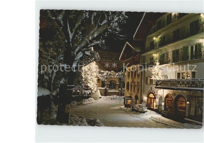 St Wolfgang Wolfgangsee Dorfpartie im Winter