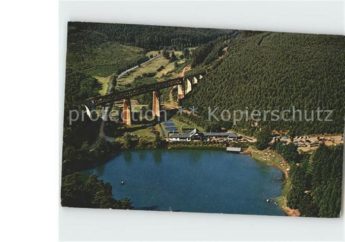 Ramsen Pfalz Gasthof Forelle Fliegeraufnahme Badesee Viadukt