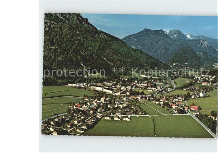 Bayerisch Gmain  mit Muellnerhorn und Ristfeuchthorn Fliegeraufnahme