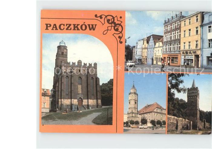 Paczkow Kosciol Sw Jana Ewangelisty Ratusz Wieza Bramy Wroclawskiej