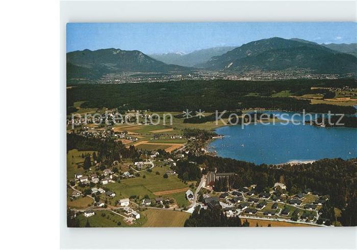 Latschach Faaker See Bauerndorf Schoenleitn Fliegeraufnahme