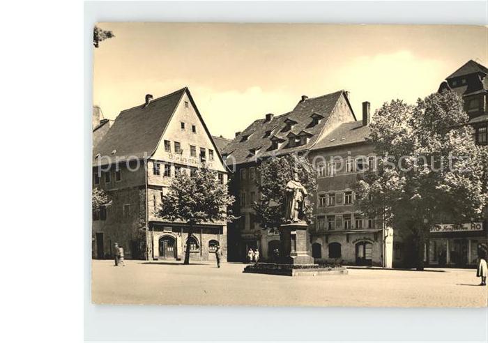 Jena Markt mit Denkmal Kurfuerst des Grossen