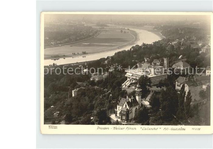 DRESDEN Elbe Weisser Hirsch Luisenhof HO Gaststaette
