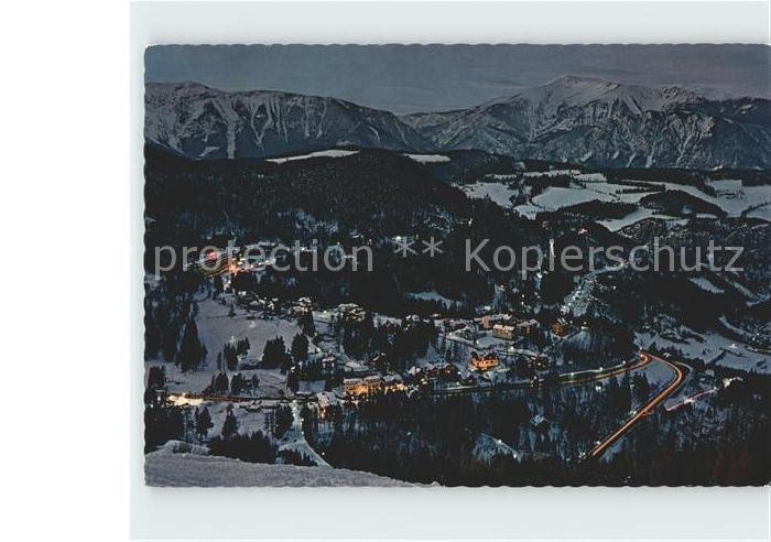 Semmering Niederoesterreich Totalansicht Rax Schneeberg Hotel Panhans und Villen