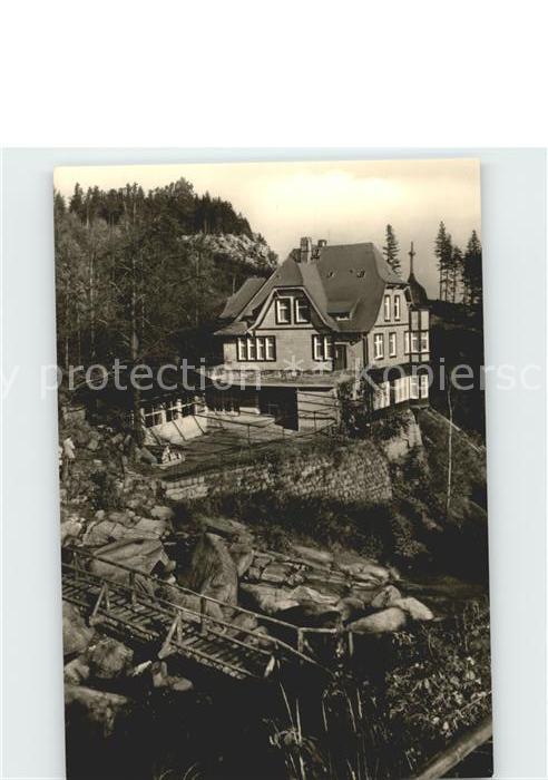 Wernigerode Harz Gaststaette Steinerne Renne Betriebsferienheim VEB Treptow