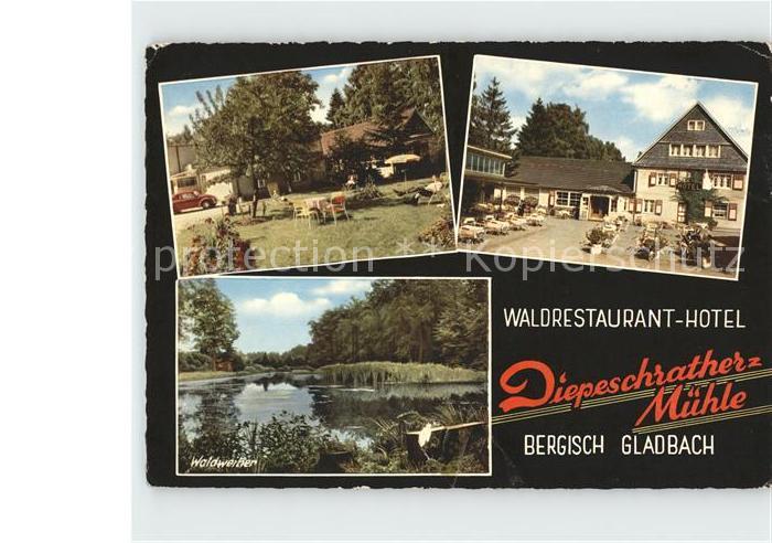 Bergisch Gladbach Waldrestaurant Hotel Diepeschrather Muehle Waldweiher