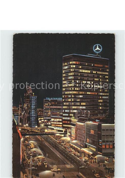 BERLIN  CITY Tauentzien mit Europa Center und Gedaechtniskirche