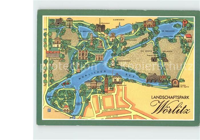 Woerlitz Landschaftspark Illustration