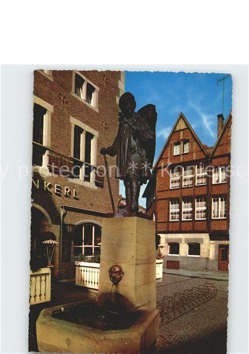Muenster Westfalen Der Kiepenkerl Brunnen
