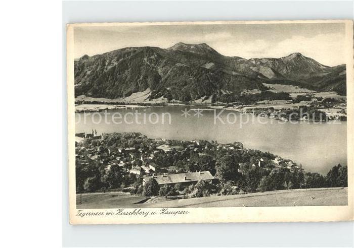 Tegernsee Bayern mit Hirschberg und Kampen