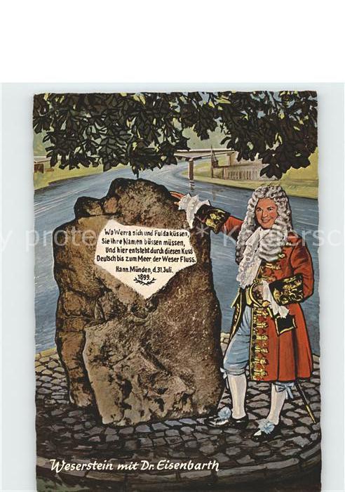 Hann. Muenden Weserstein mit Dr.Eisenbarth