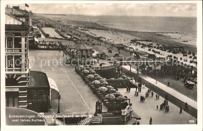 Scheveningen Boulevard Strand Terras Kurhaus