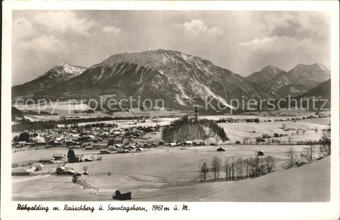 Ruhpolding Bayern Rauschberg Sonntagshorn