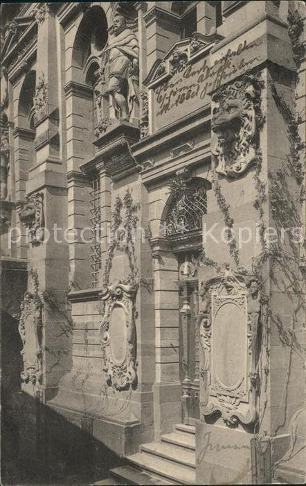 Heidelberg Neckar Friedrichsbau Schlosskapelle Eingang