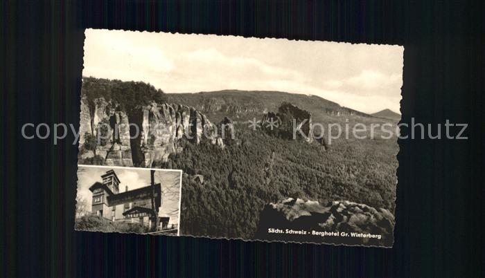 Bad Schandau Saechsische Schweiz Berghotel Gr Winterberg