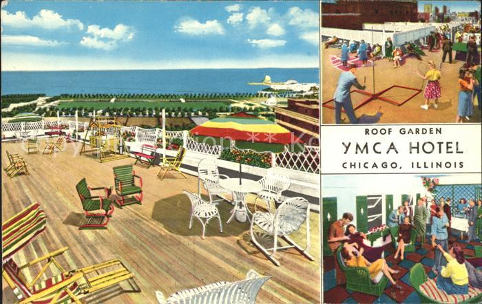 Chicago Illinois Roof Garden Ymca Hotel