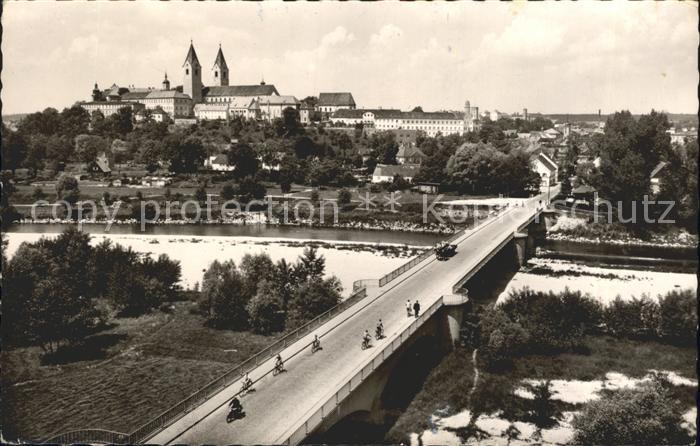 Freising Oberbayern Isarbruecke Domberg