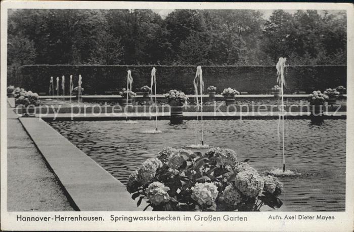 Herrenhausen Hannover Springwasserbecken Grosse Garten