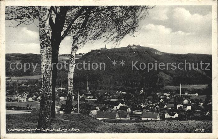 Erdmannsdorf Augustusburg Ortsansicht