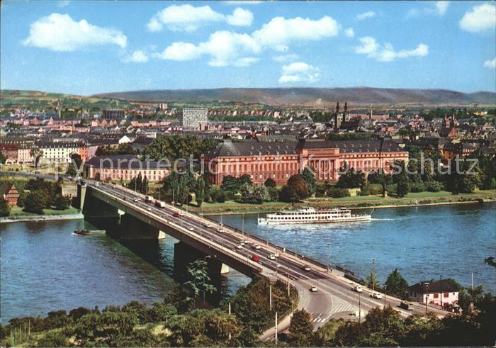 Koblenz Rhein Rheinbruecke Schloss