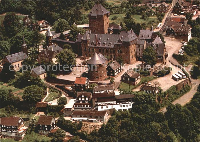 Schloss Burg Wupper Fliegeraufnahme
