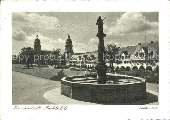 FREUDENSTADT BW Marktplatz Stadtkirche
