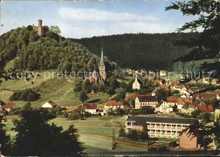 Hohenecken Burgruine Teilansicht