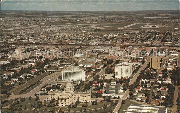 Edmonton Alberta Governmental Area aerial view