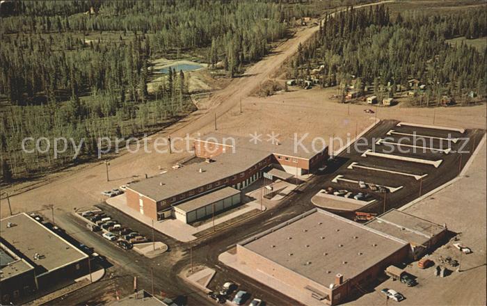 Hinton Alberta Million Dollar Athabaska Valley Hotel aerial view
