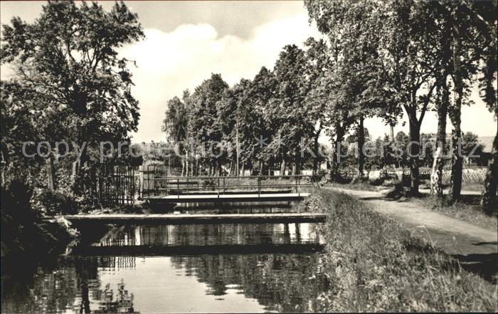 Kalbe Milde Partie an der Milde Bruecke