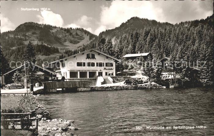 Spitzingsee Wurzhuette am See