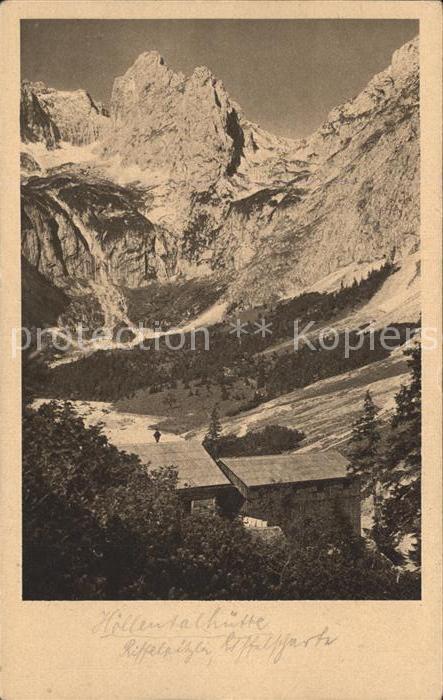 GARMISCH-PARTENKIRCHEN Bayern Hoellentalangerhuette Zugspitze Riffelspitzen Riff