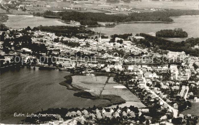 Eutin Schleswig-Holstein Naturpark Holsteinische Schweiz Fliegeraufnahme