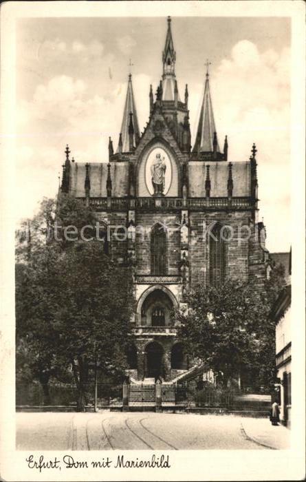 ERFURT  CITY Dom mit Marienbild