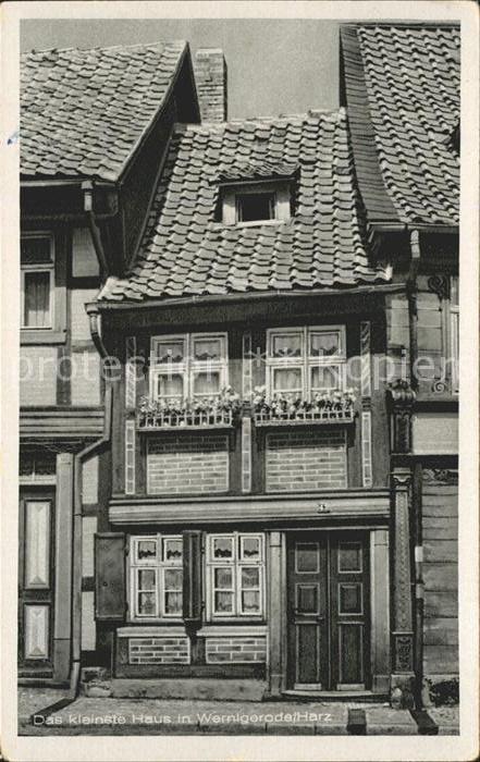 Wernigerode Harz Das kleinste Haus der Stadt