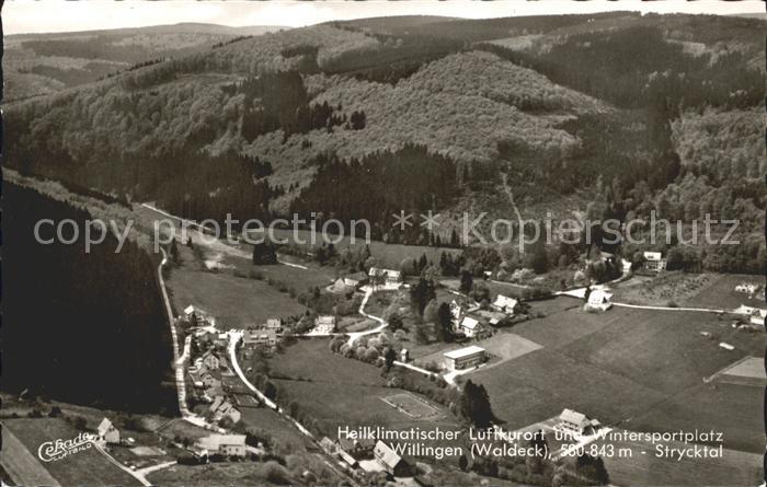 Willingen Sauerland Strycktal Heilklimatischer Luftkurort Wintersportplatz Flieg