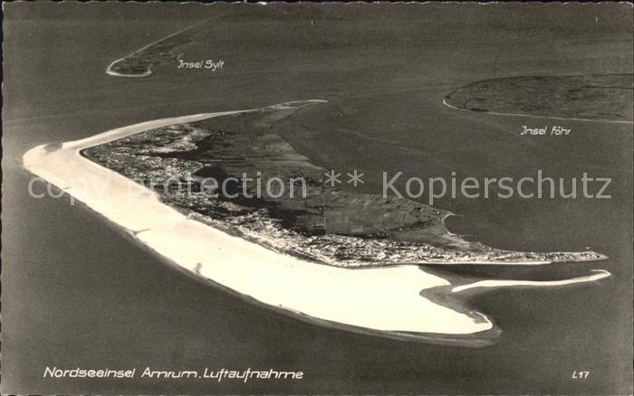 Amrum Nordseeinsel Fliegeraufnahme