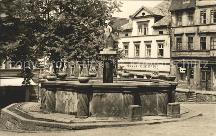 Poessneck Marktbrunnen Markt Drogerie