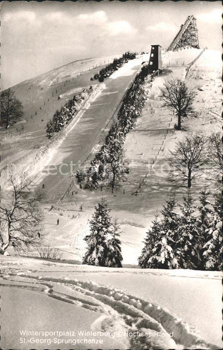 Winterberg Hochsauerland St Georg Sprungsschanze Skispringen Wintersportplatz