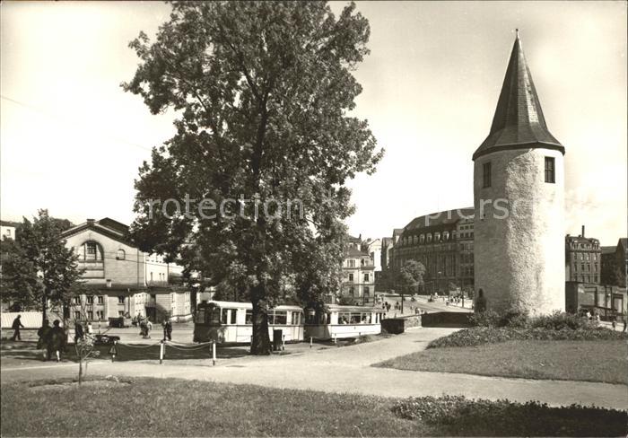 Plauen Vogtland Nonnenturm am Tunnel Strassenbahn