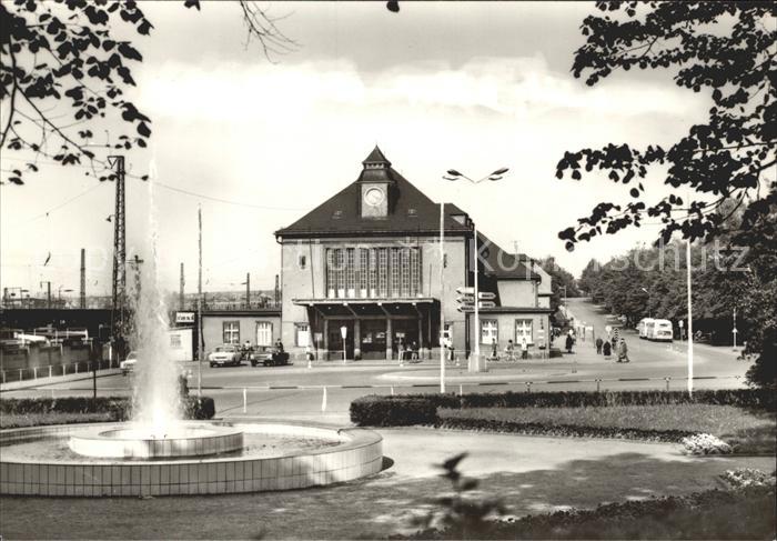 Glauchau Bahnhofsplatz Springbrunnen