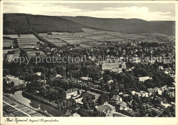 Bad Pyrmont Original Fliegeraufnahme