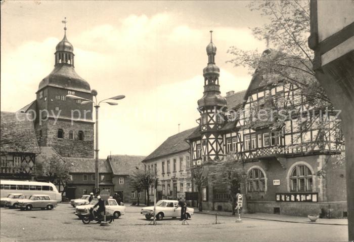 Harzgerode Markt Rathaus Fachwerkhaus
