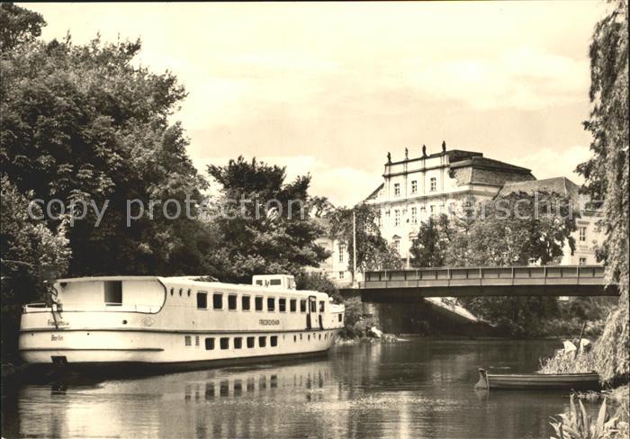 Oranienburg Partie an der Havel Boot Bruecke