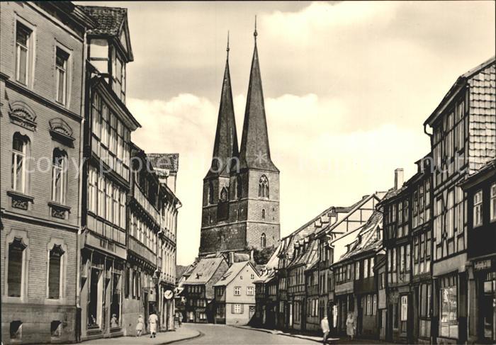Quedlinburg Harz Poelkenstrasse Nikolaikirche