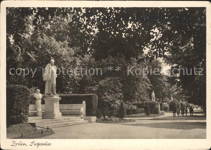 BERLIN CITY Siegesallee Denkmal Statue