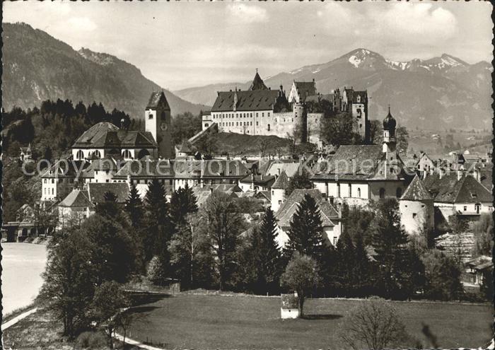 Fuessen Allgaeu Hohes Schloss St Mang Franziskanerkloster Alpenblick