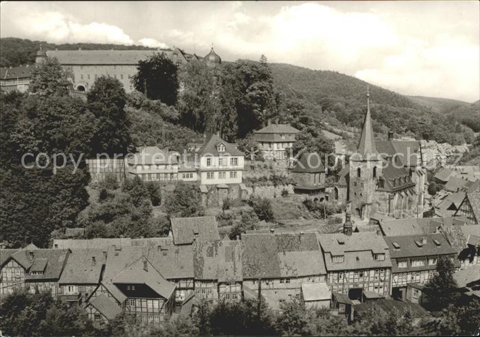 Stolberg Harz Ortsansicht mit Kirche Altstadt Schloss Luftkurort