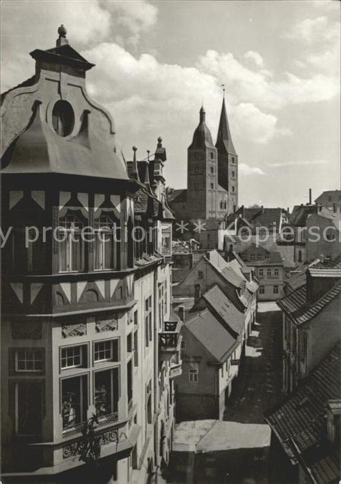 Altenburg Thueringen Blick zu den Roten Spitzen Altstadt Kirche