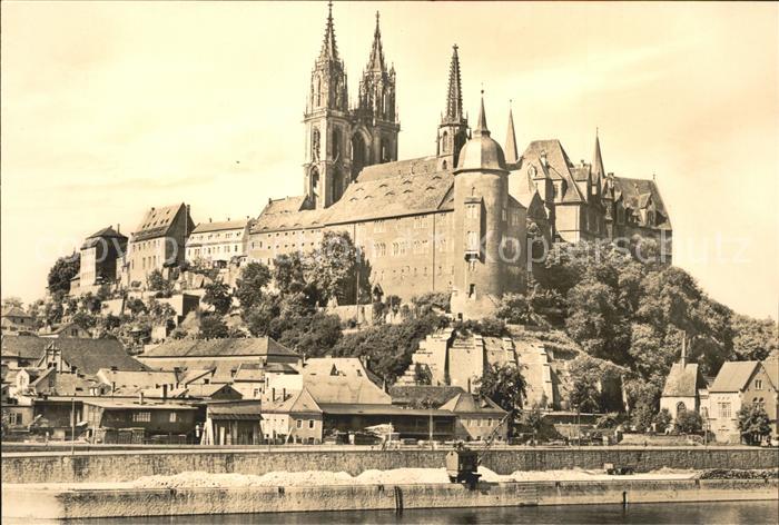 Meissen Elbe Sachsen Albrechtsburg und Dom